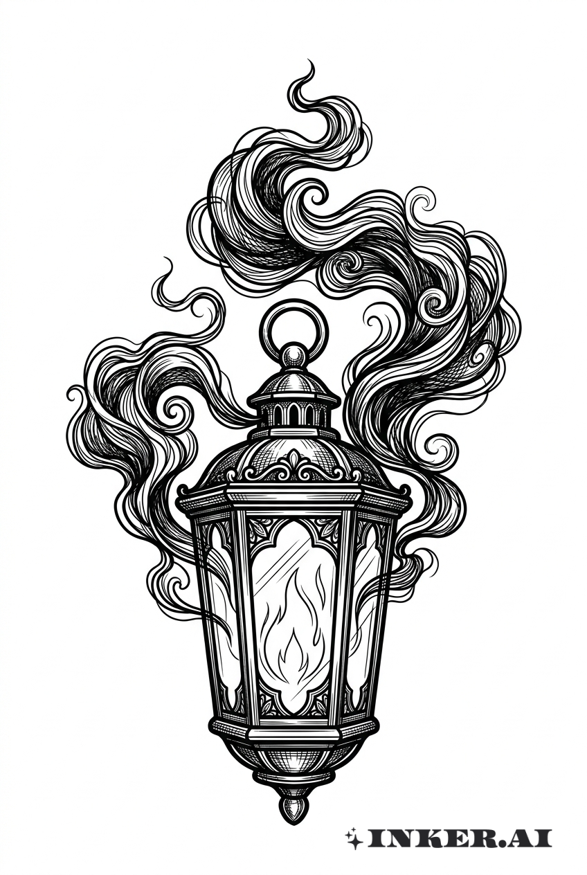 墨影中的黑燈籠