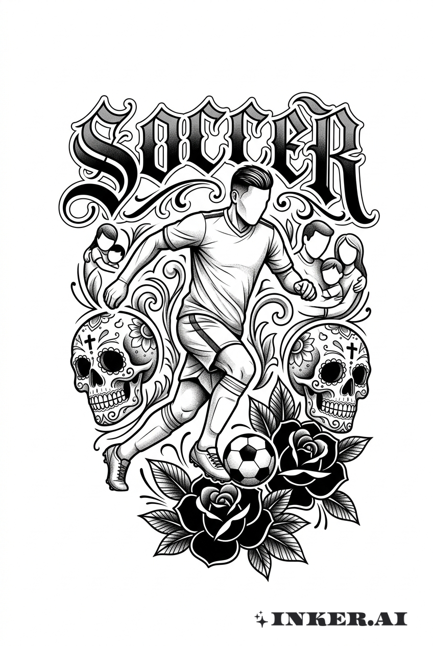 Cena da Família de Futebol Chicano