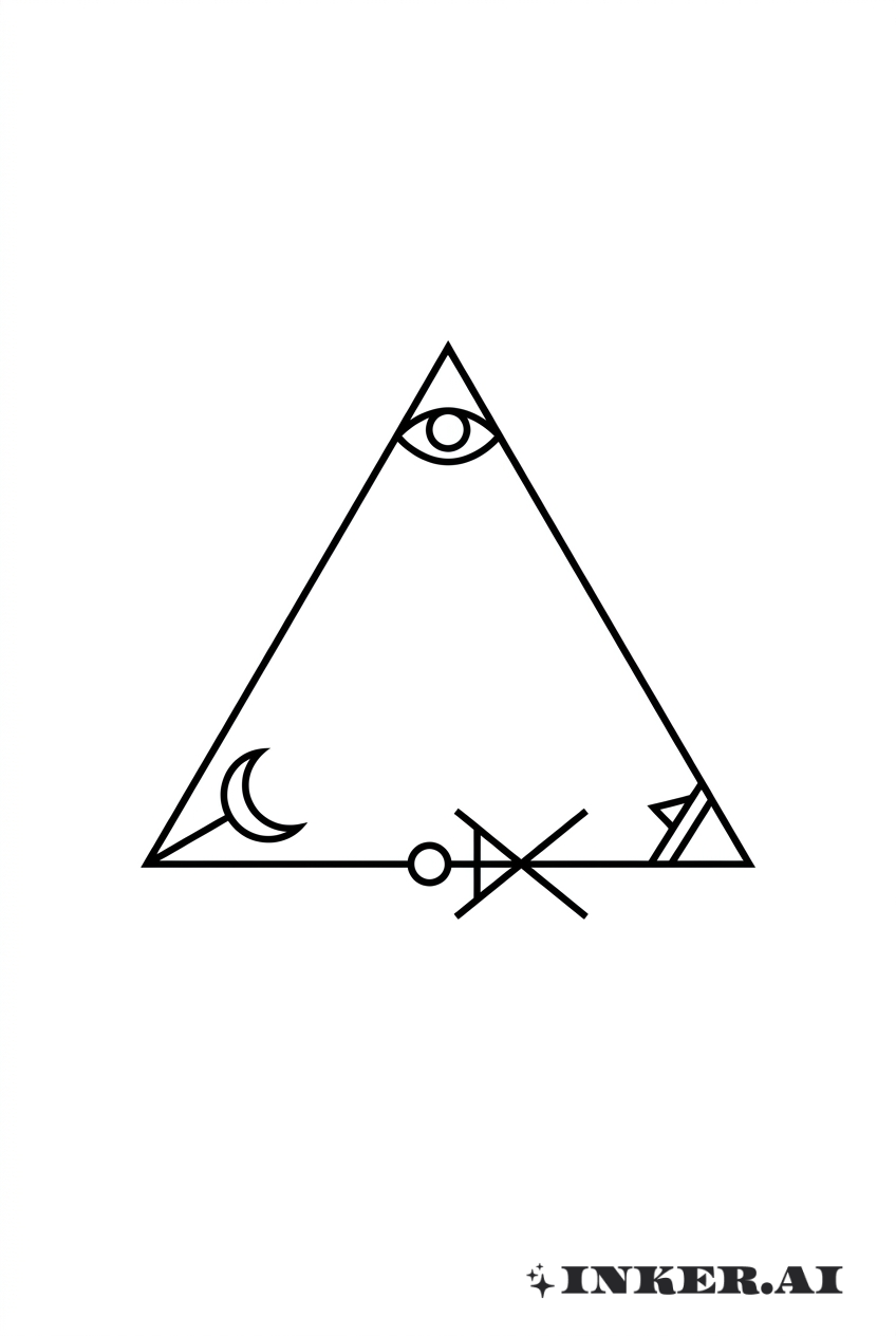 Triángulo Arcano Minimalista