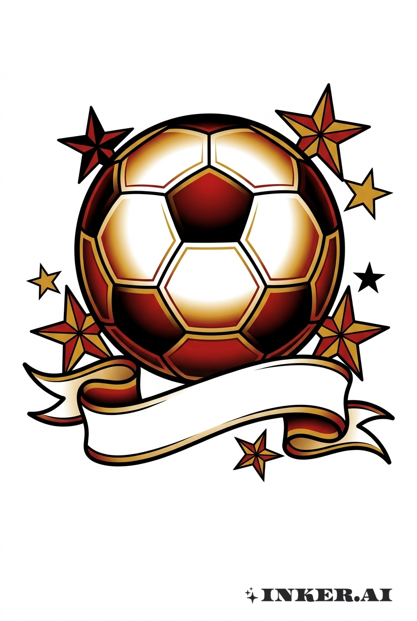 Traditional Soccer Ball Emblem