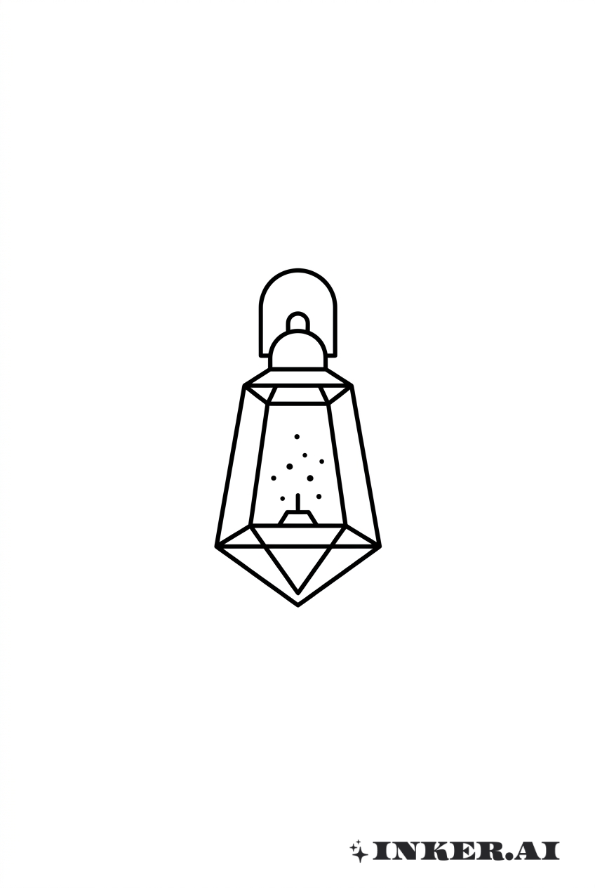 抽象黑燈籠光輝