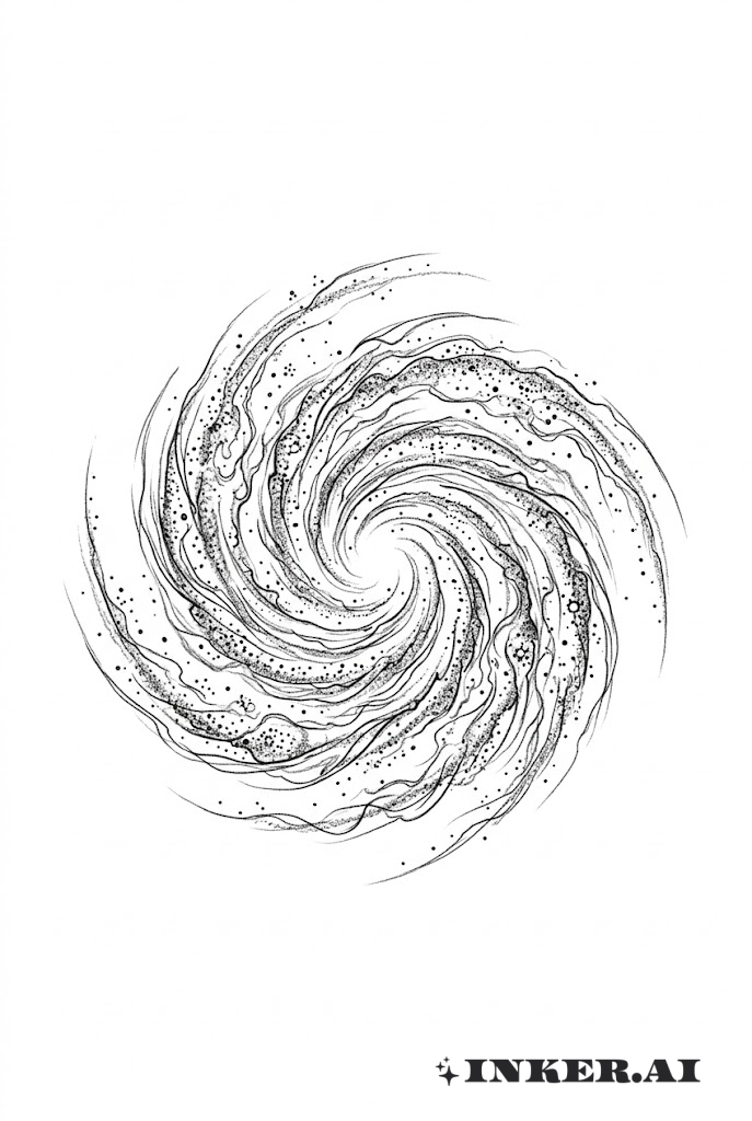 星系涡旋与散落繁星