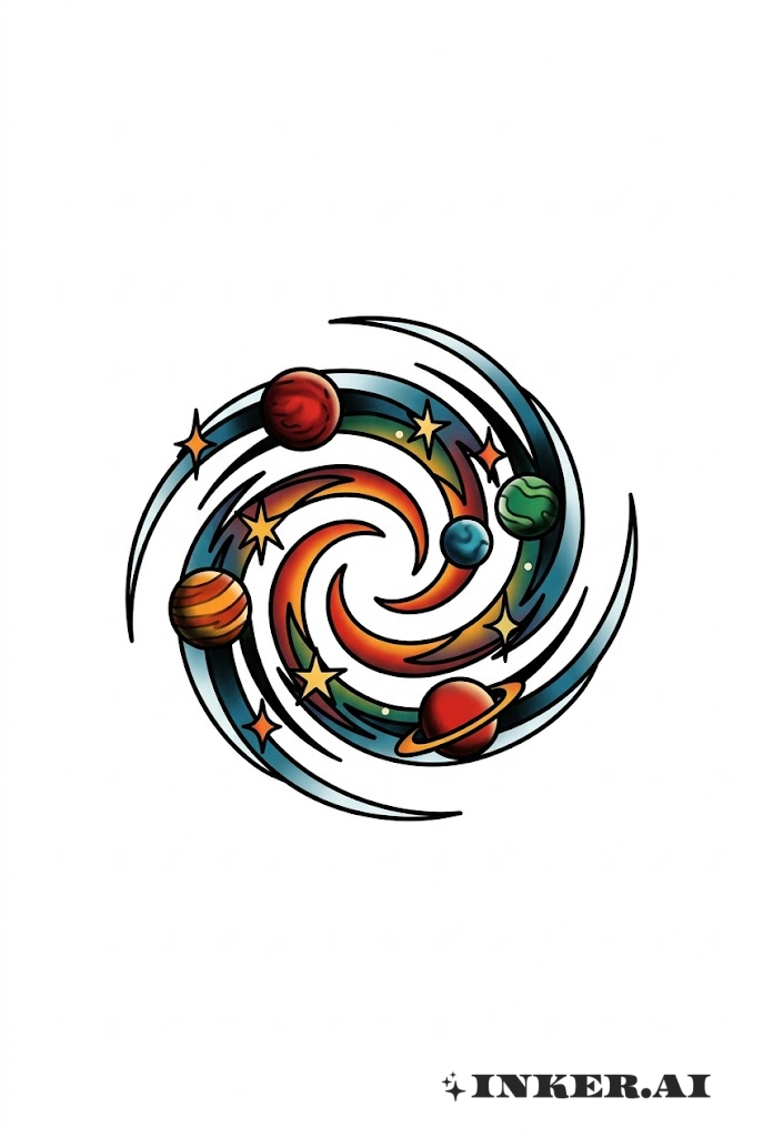 伝統的な銀河スワール