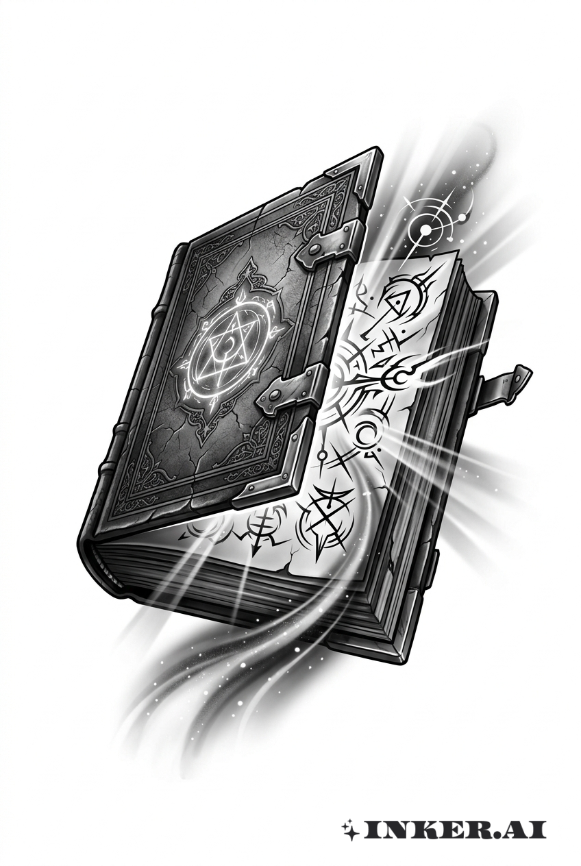 Arkane 3D Mystisches Buch