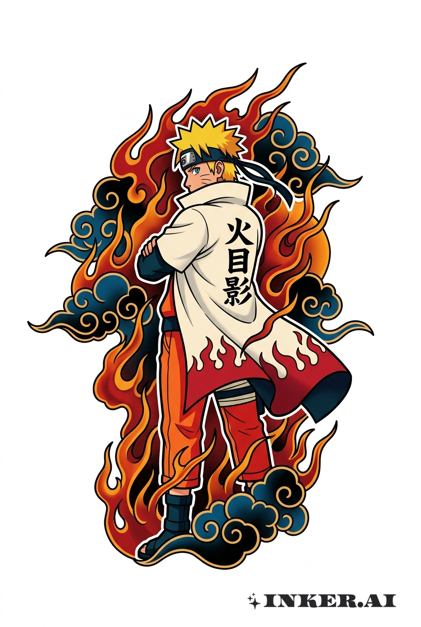 Schattenumriss des Hokage