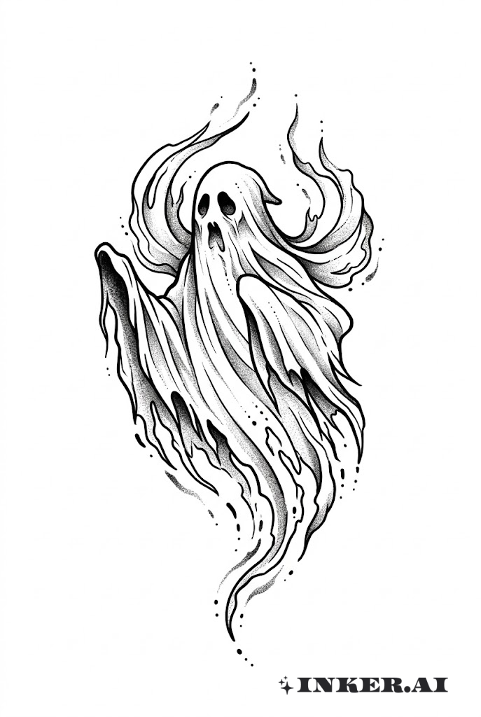 Fantasma Envuelto en Velos Espectrales