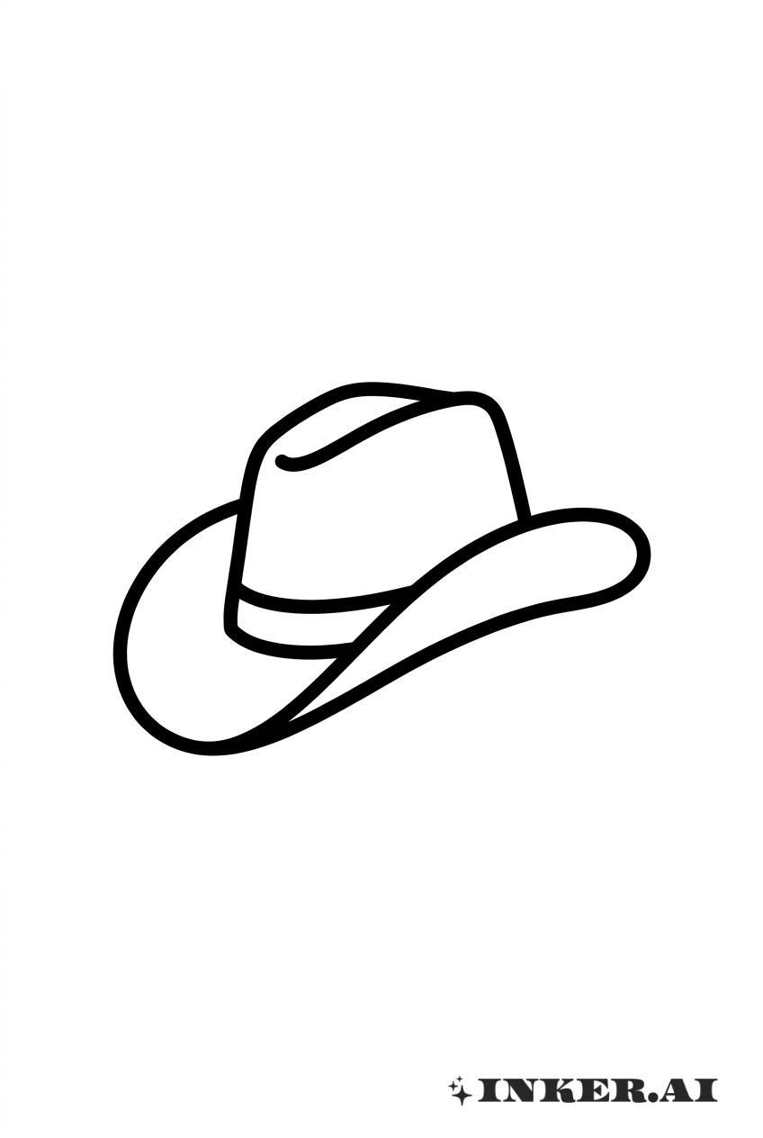 Doc Holliday Minimalistischer Cowboyhut