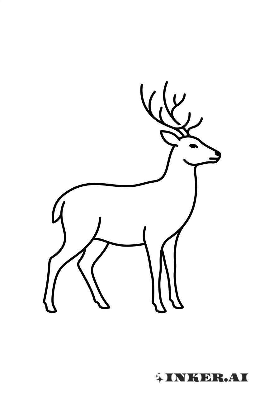 Minimalist Single Buck Silhouette