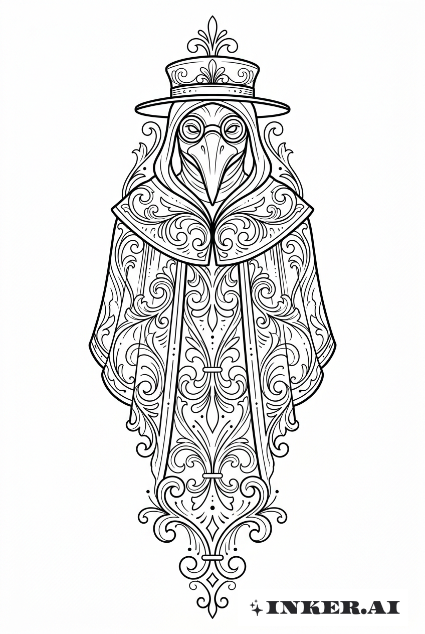 裝飾性瘟疫醫生斗篷