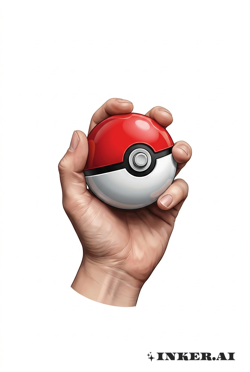 Pokeball Réaliste en Main