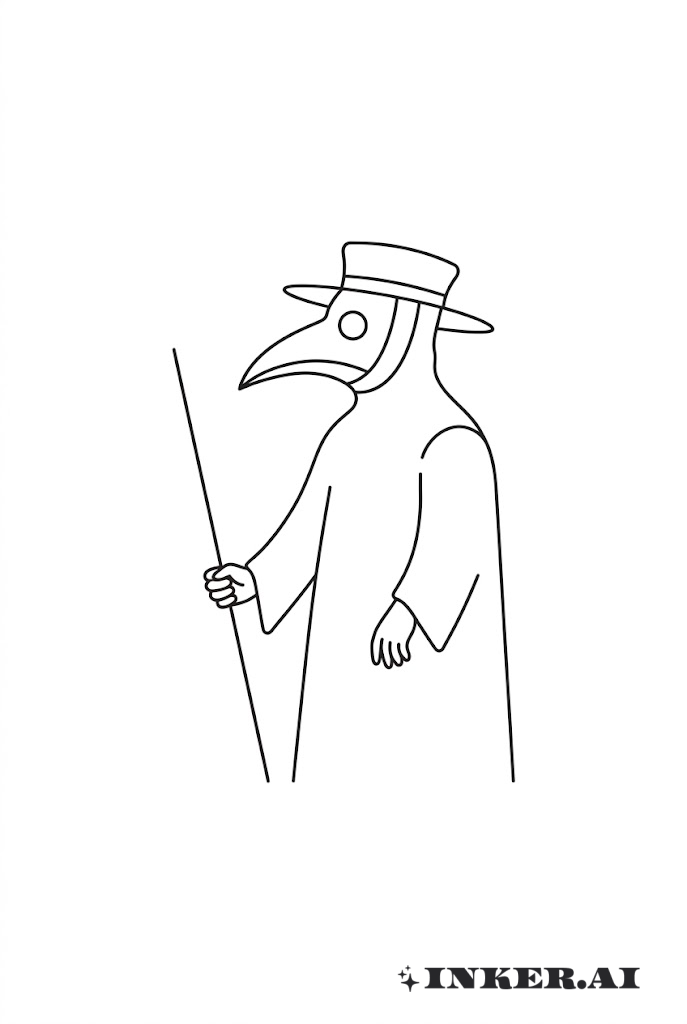 極簡瘟疫醫師與手杖