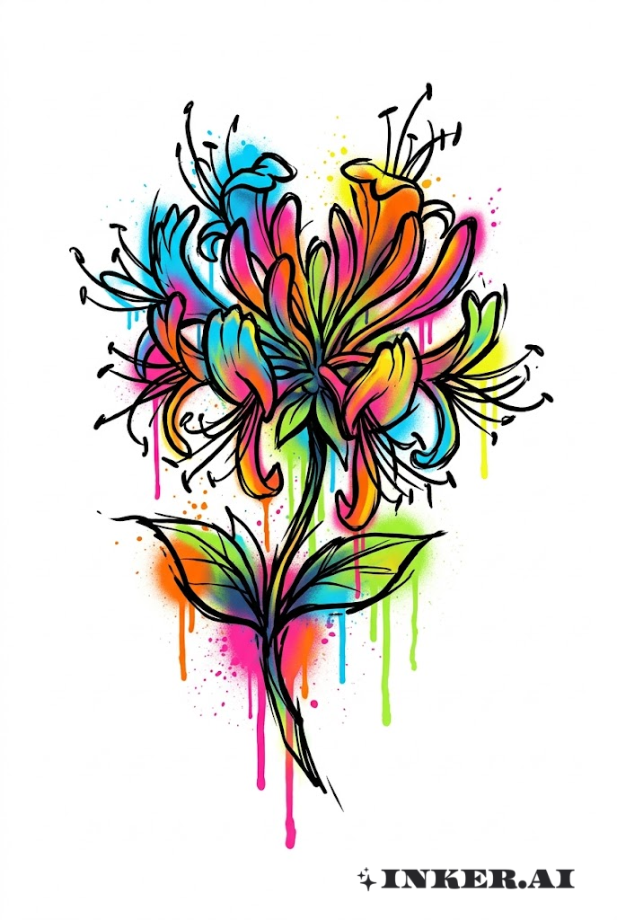 Explosion de Graffiti Chèvrefeuille