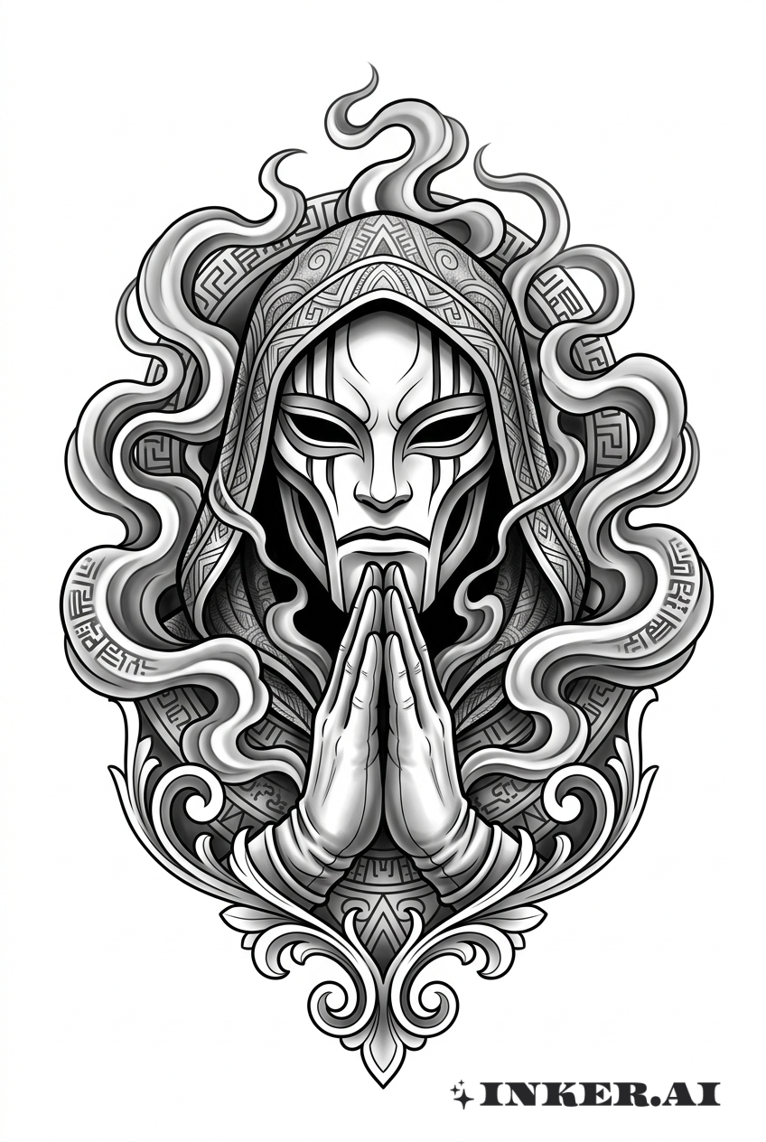 Mains en prière de Sleep Token