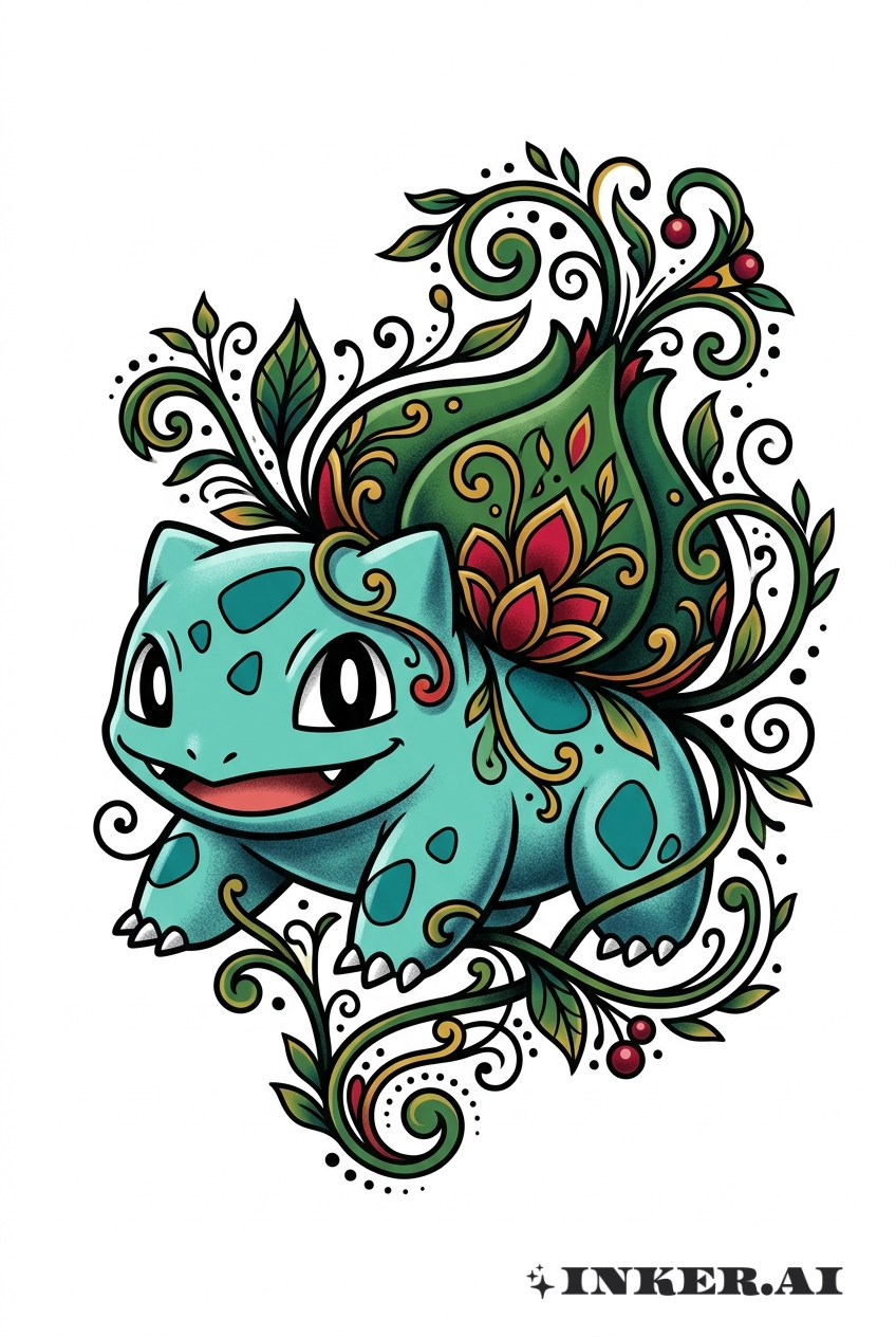 Bulbasaur Quấn Dây Leo