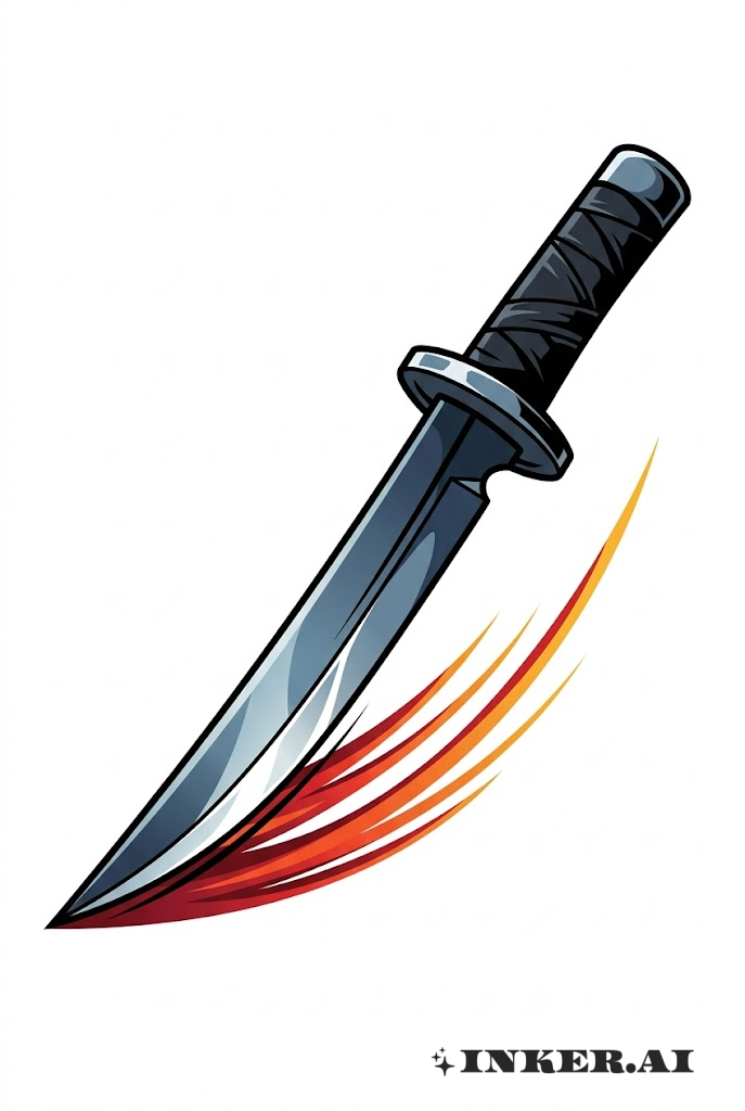 Couteau d'Anime en Frappe Dynamique