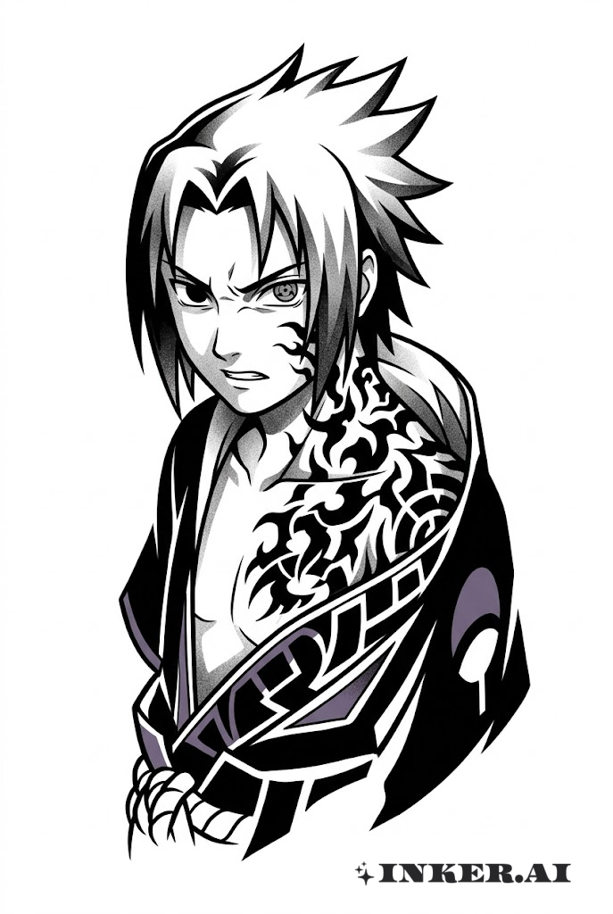 サスケ 呪印の発動