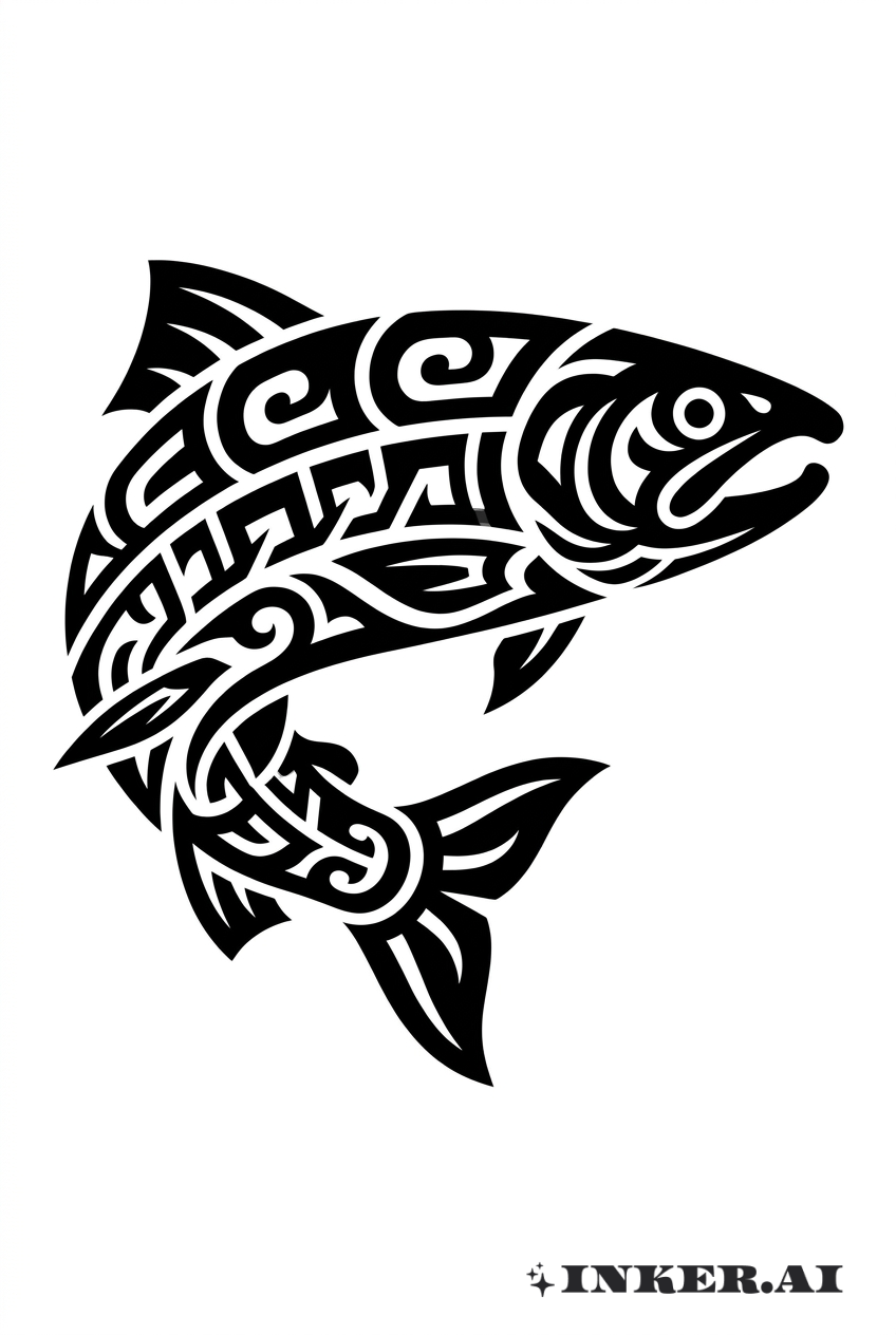 鲑鱼之灵部落徽章