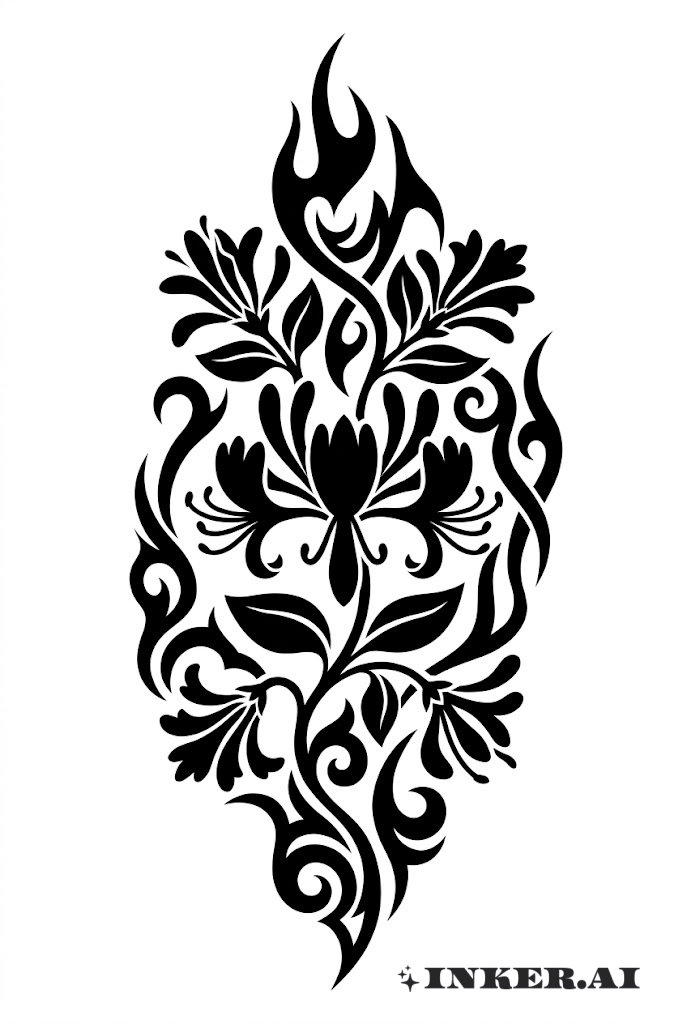 Explosión Tribal de Llama Madreselva