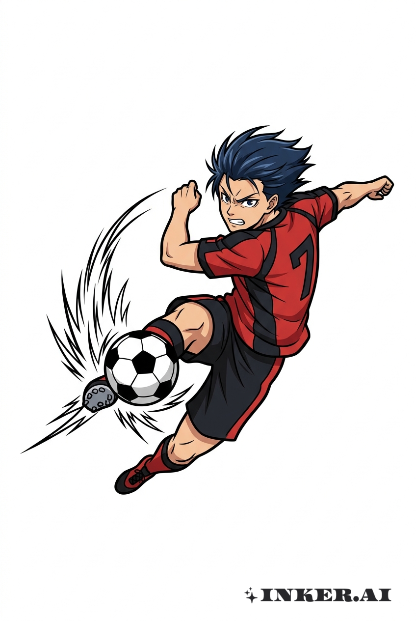 动漫足球英雄之踢