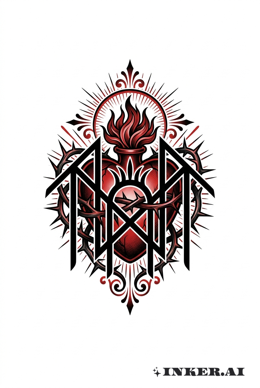 Sleep Token Traditional Sacred Heart