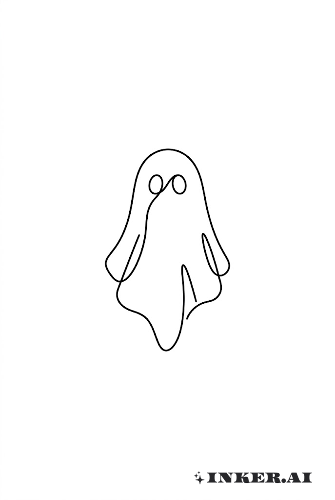 Fantasma Flotante Delineado