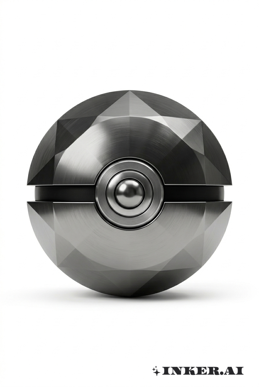 Mosaïque de Pokeball Géométrique