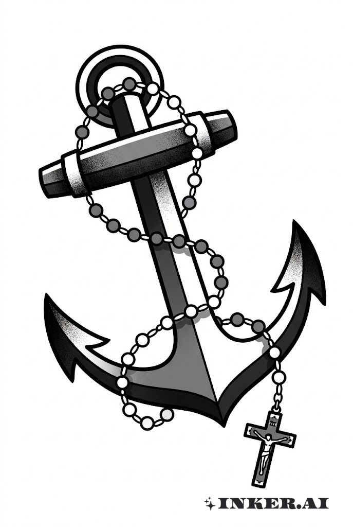 Mỏ Neo Đức Tin với Tràng Hạt