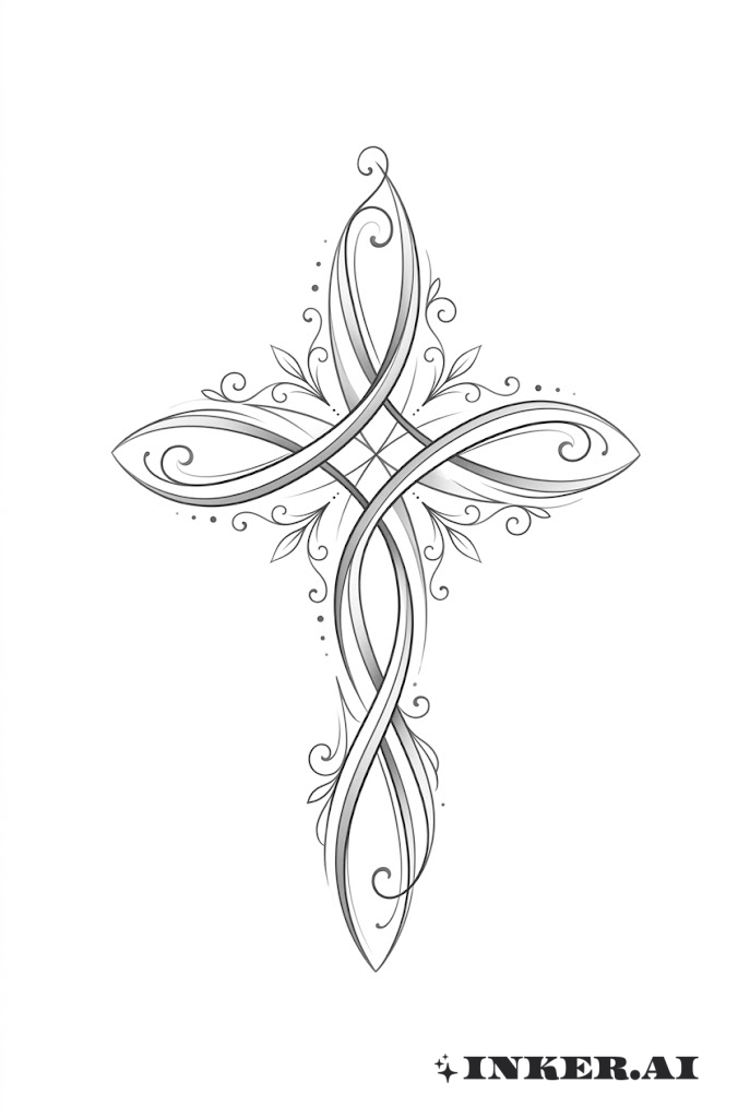 Silhouette Chữ Thập Đức Tin