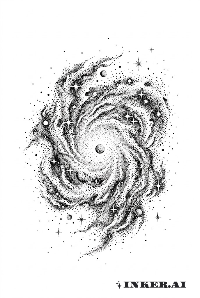 Space Nebula Dotwork