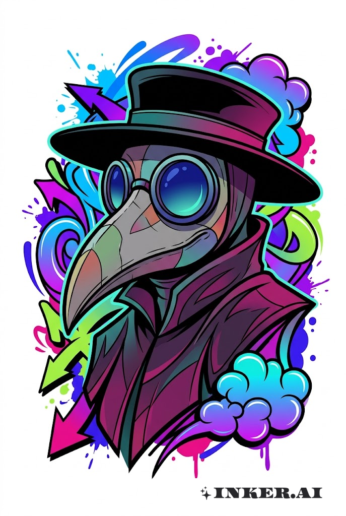 瘟疫醫生街頭藝術