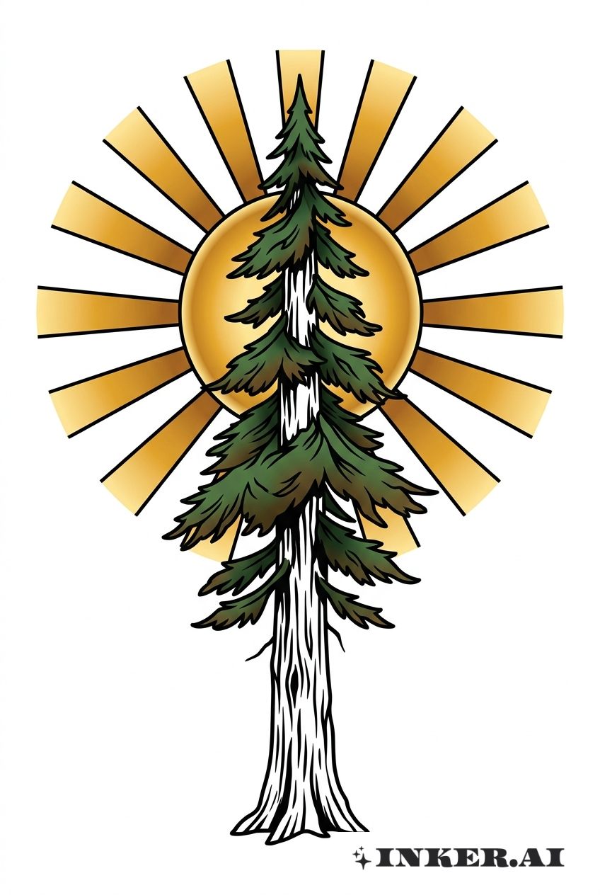 レッドウッドツリー サンバーストフレーム