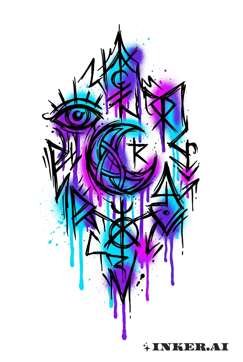 Arkane Graffiti Verzauberte Glyphen