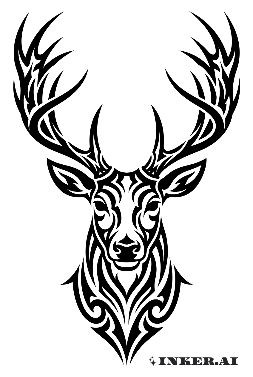 Majestic Buck Tribal Crest