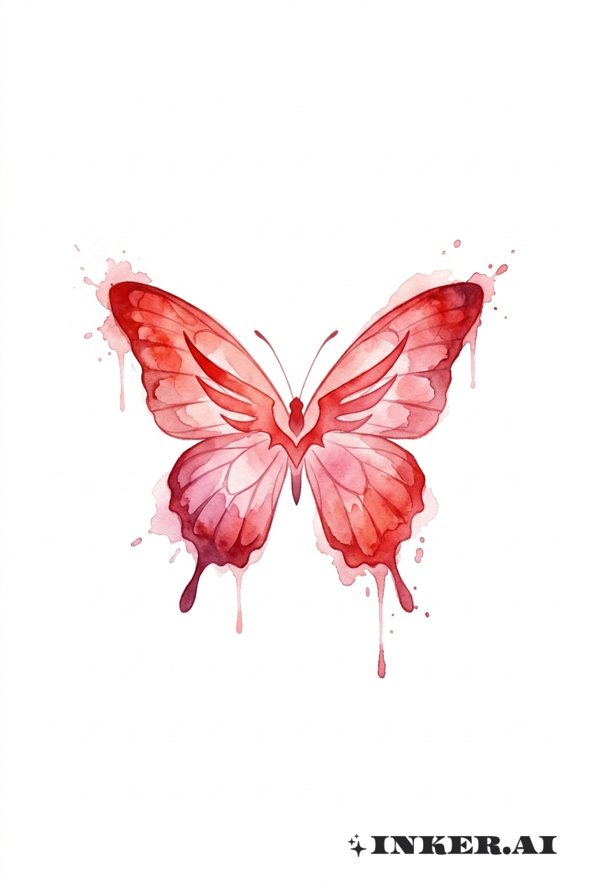 Watercolor Geass Butterfly Metamorphosis