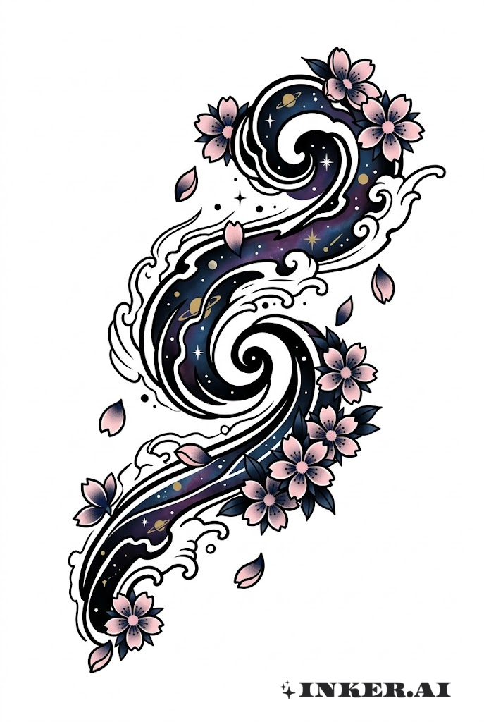 갤럭시 사쿠라 폭포