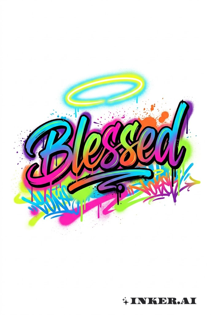 Blessed Halo Graffiti Burst