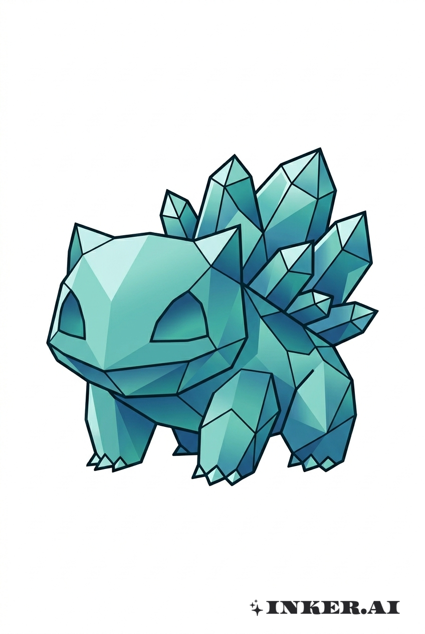 Sự Hình Thành Tinh Thể Bulbasaur Hình Học