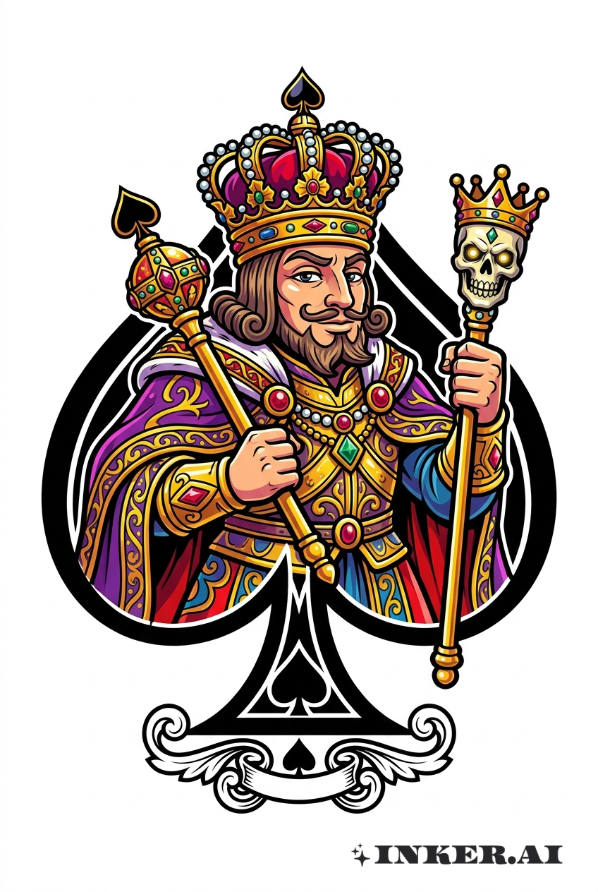 As de Pique Cartoon Royale