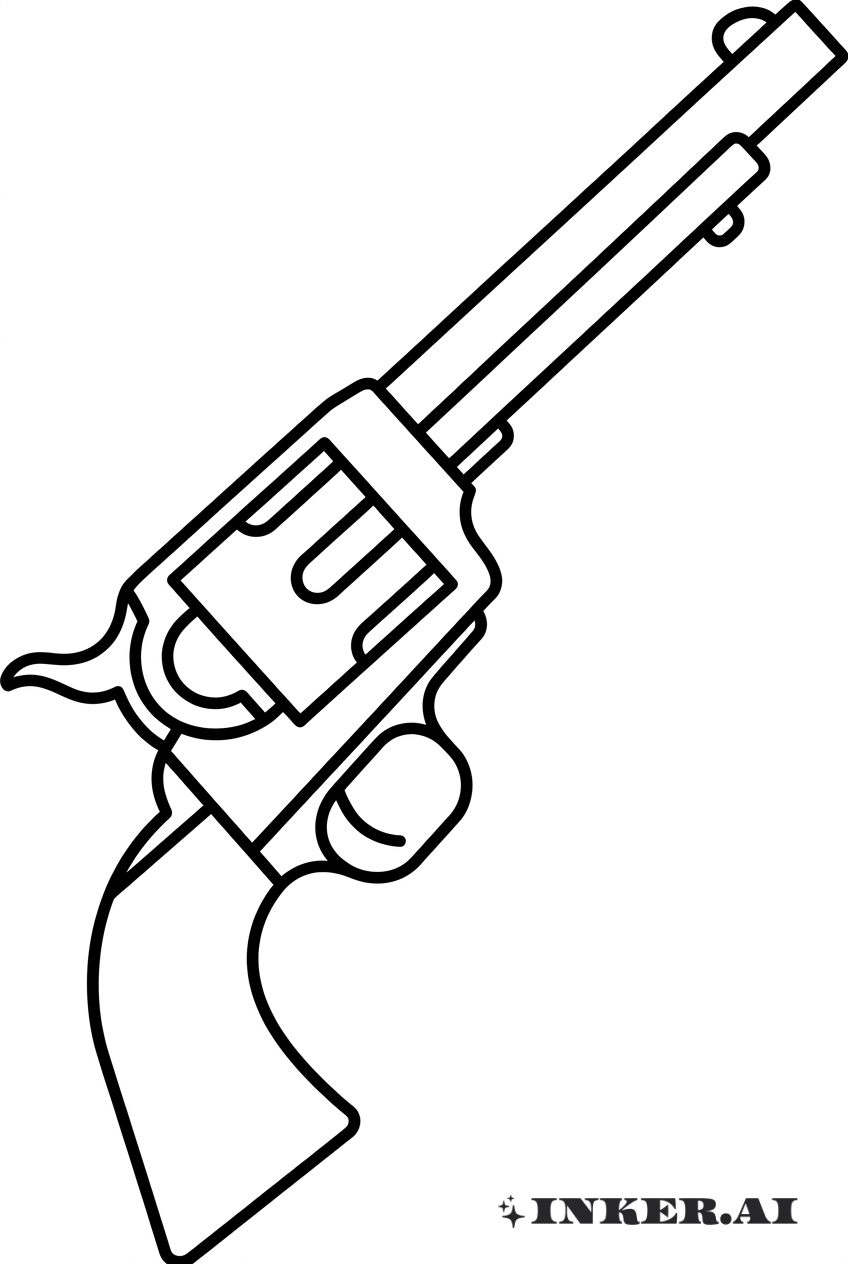 Doc Holliday Minimalistischer Revolver