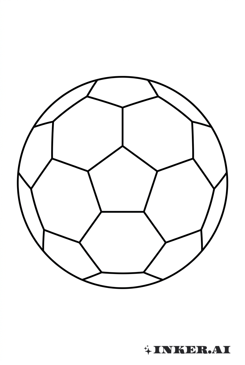 簡約足球輪廓