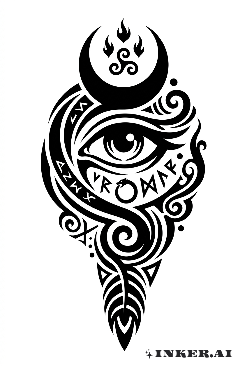 Olho Encantado de Arcana de Blackwork