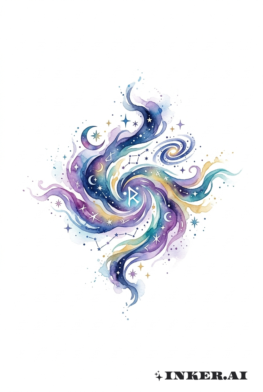 Arkane Aquarell Himmlischer Zauber