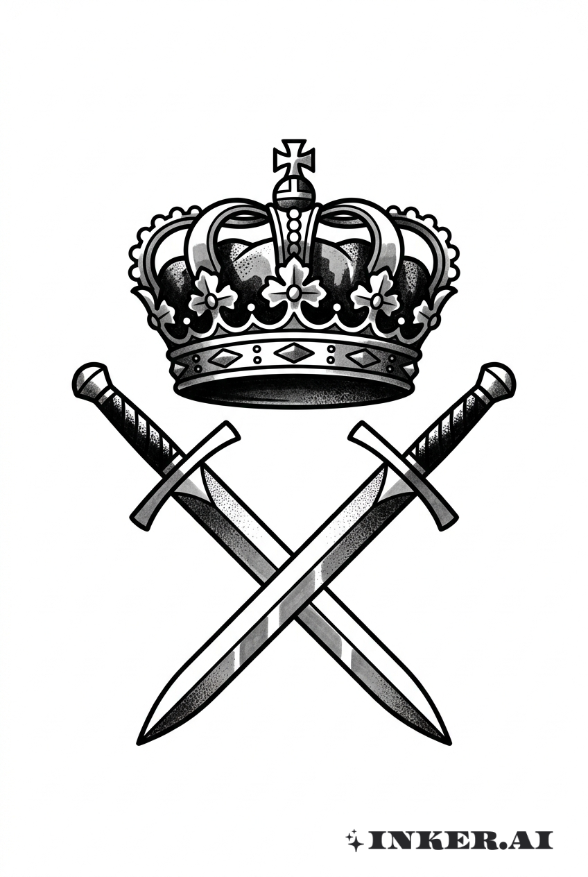 王國皇冠與劍