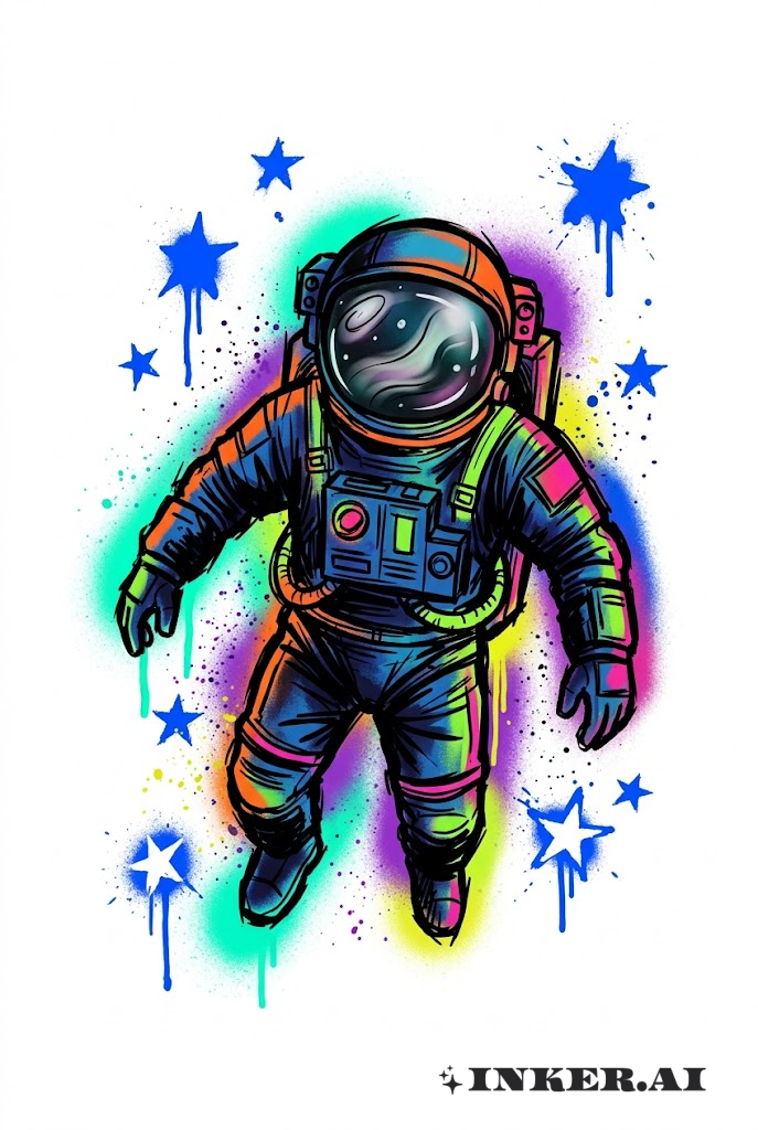 Graffiti Astronaut Drift