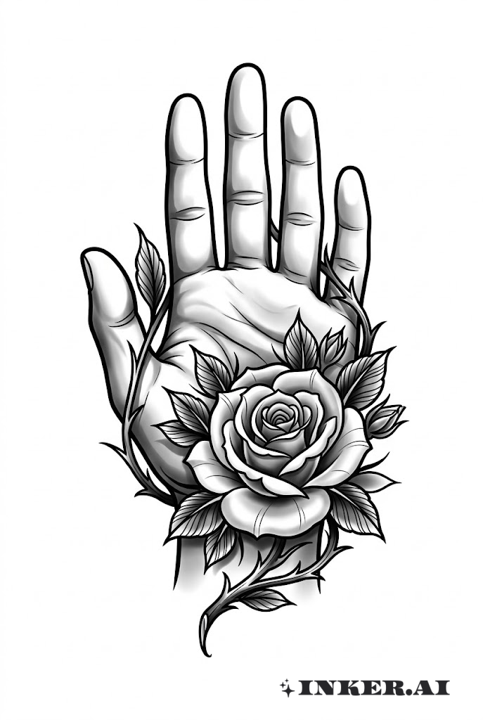 Palma Chicana con Rosas