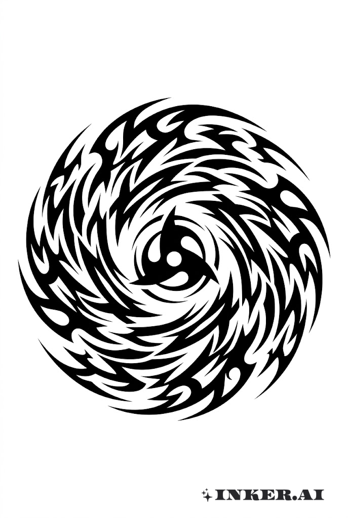 Sasuke Fluchmal Tribal-Wirbel