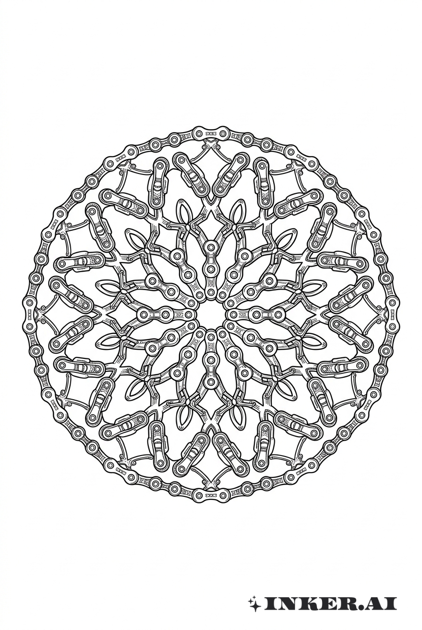 Ornamento Mandala de Cadena Bioshock