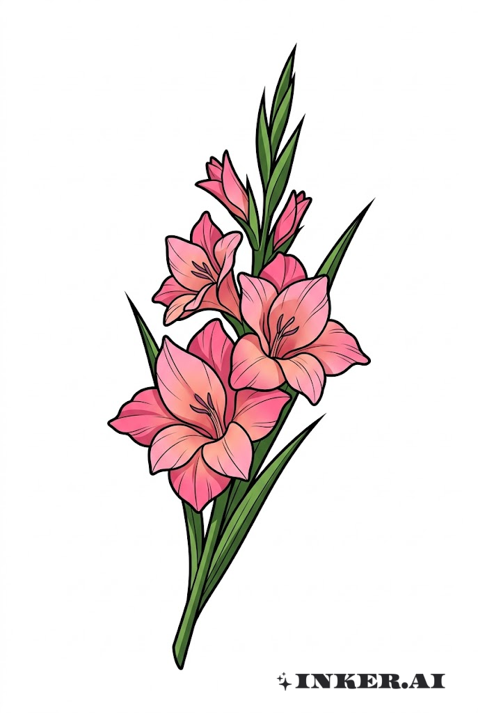 Flor de Gladiolo Anime