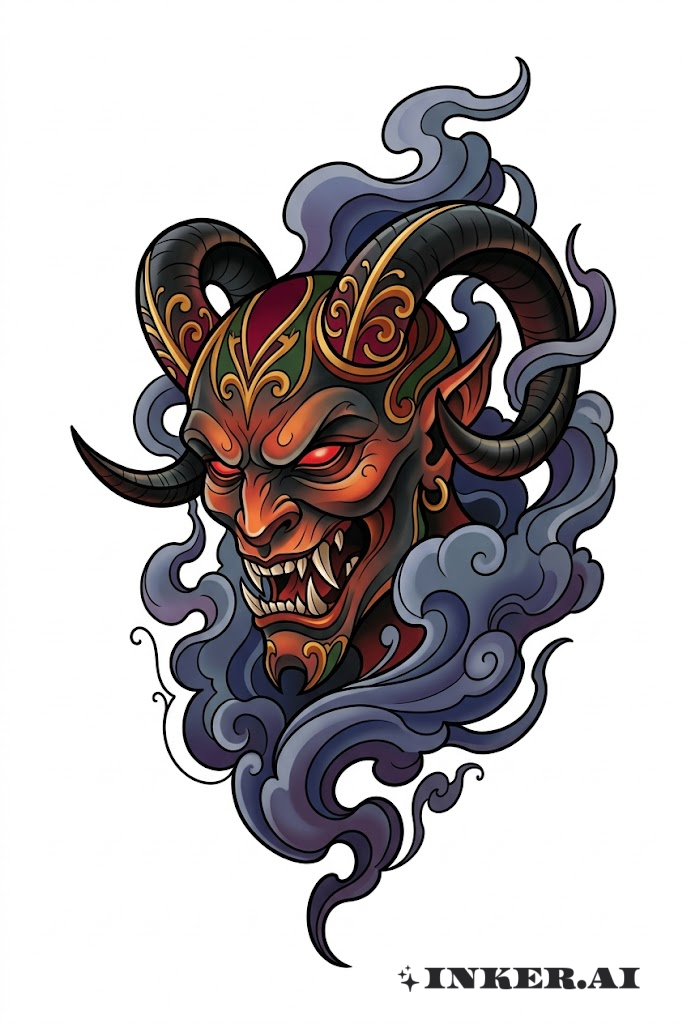 角魔从烟雾中崛起