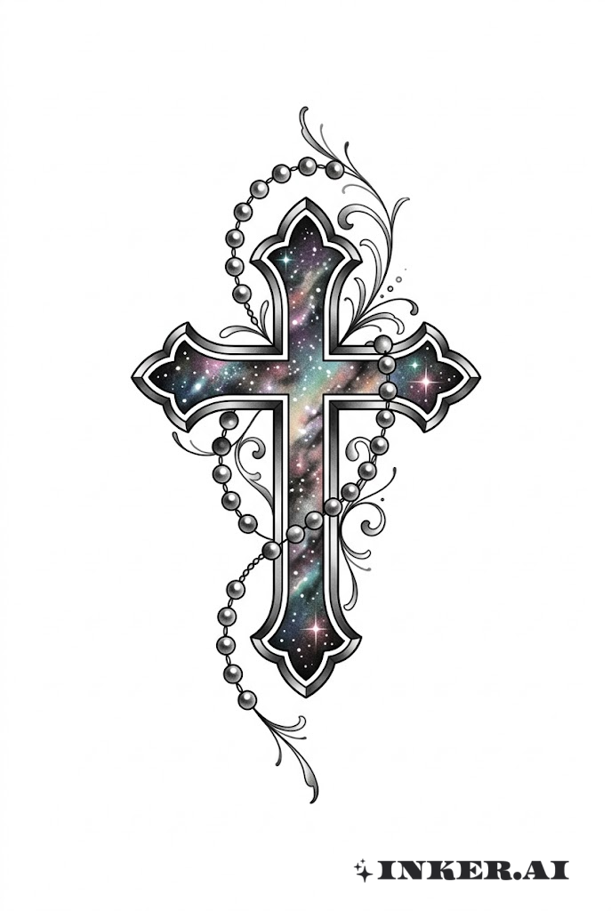Thánh Giá Dải Ngân Hà với Chuỗi Tràng Hạt